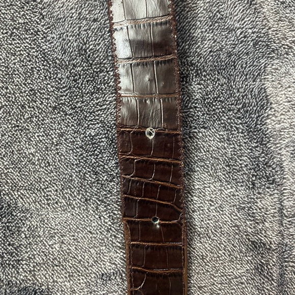 Y2K Western Bling Brown Rhinestone Studded Belt - Picture 6 of 7